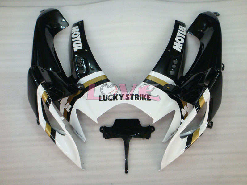 Lucky Strike - White Black Fairings and Bodywork For 2006-2007 GSX-R750 #LF6531