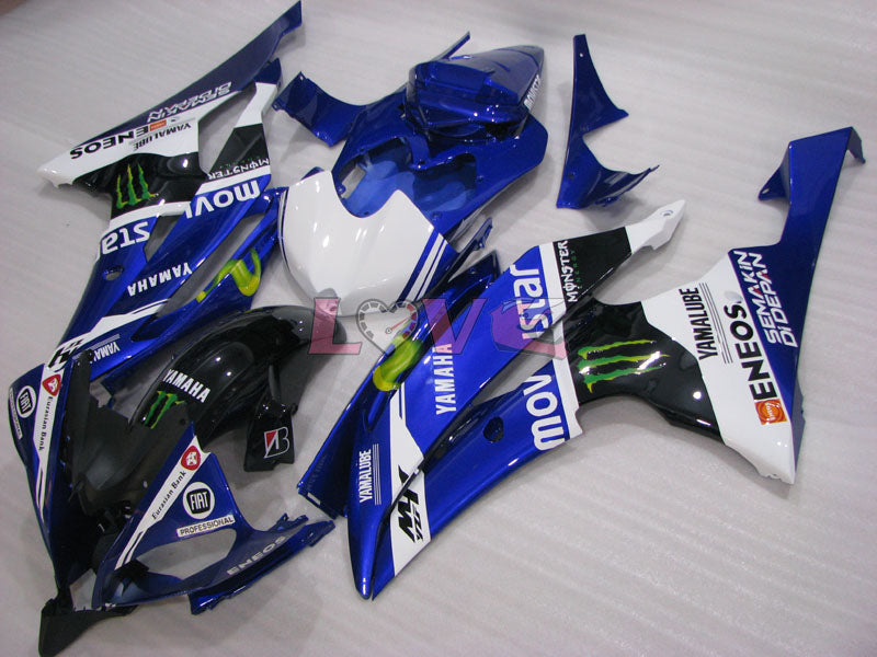 Movistar - Blue White Fairings and Bodywork For 2008-2016 YZF-R6 #LF3386