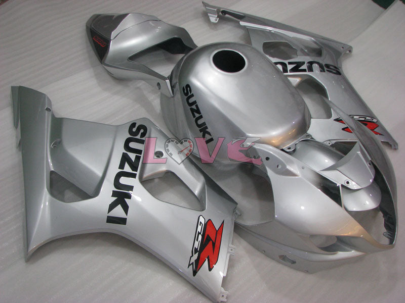 Factory Style - Black Silver Fairings and Bodywork For 2003-2004 GSX-R1000 #LF5949
