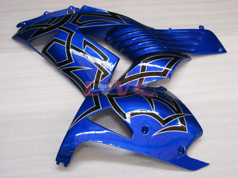 Customize - Blue Black Fairings and Bodywork For 2006-2011 NINJA ZX-14R #LF3234