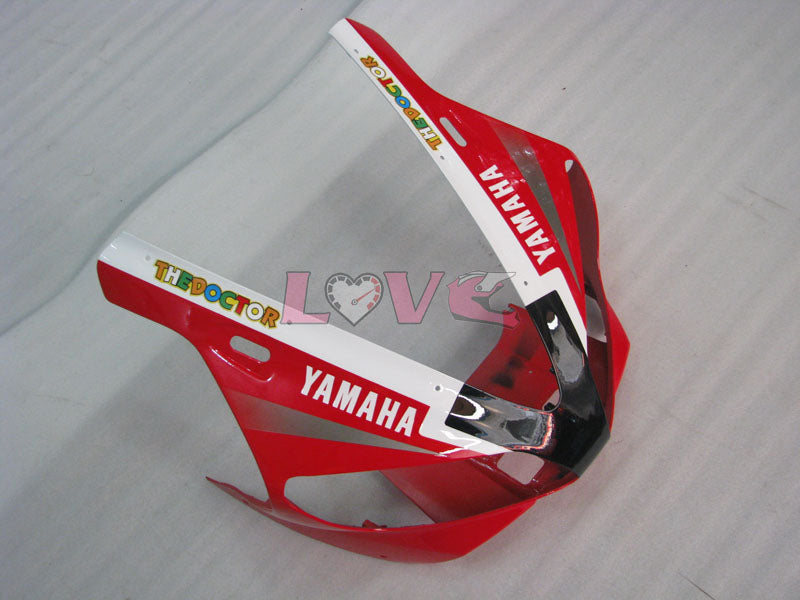FIAT - Red White Fairings and Bodywork For 2000-2001 YZF-R1 #LF3624