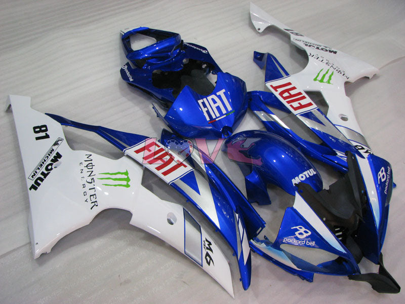 Monster - Blue White Fairings and Bodywork For 2008-2016 YZF-R6 #LF3433