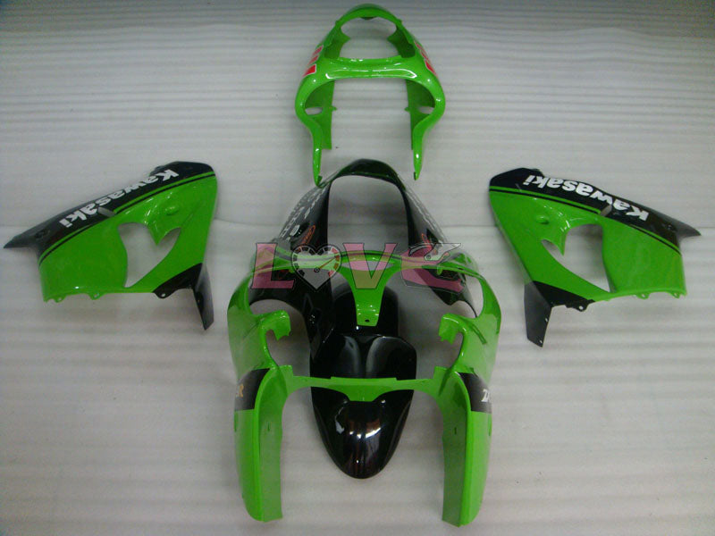Nakano - Green Black Fairings and Bodywork For 2000-2001 NINJA ZX-9R #LF4913