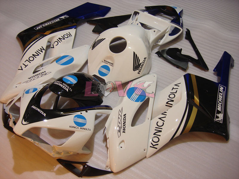 Konica Minolta - White Black Fairings and Bodywork For 2004-2005 CBR1000RR #LF4414