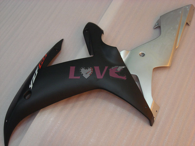 Factory Style - Black Silver Matte Fairings and Bodywork For 2002-2003 YZF-R1 #LF7021