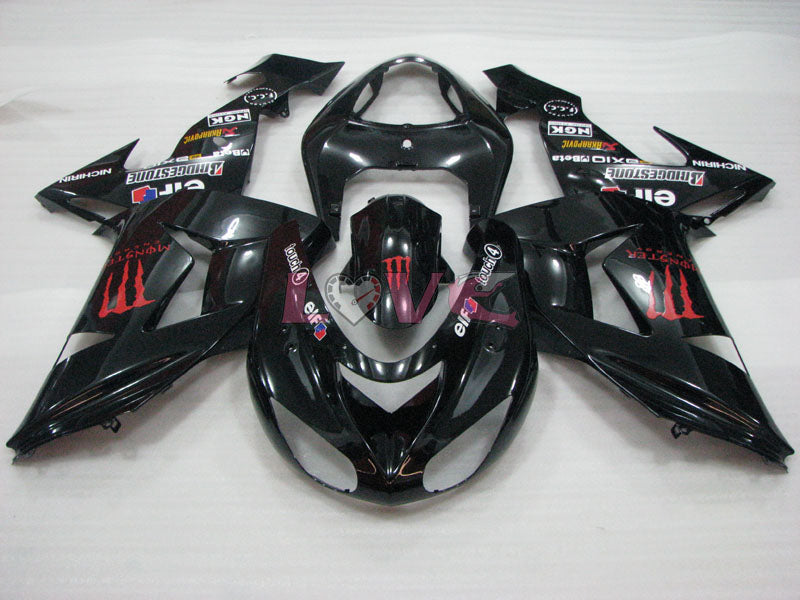 Monster - Black Fairings and Bodywork For 2006-2007 NINJA ZX-10R #LF3264