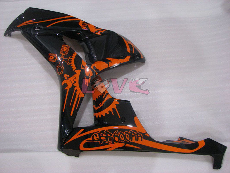 Customize - Orange Black Fairings and Bodywork For 2006-2007 CBR1000RR #LF4375