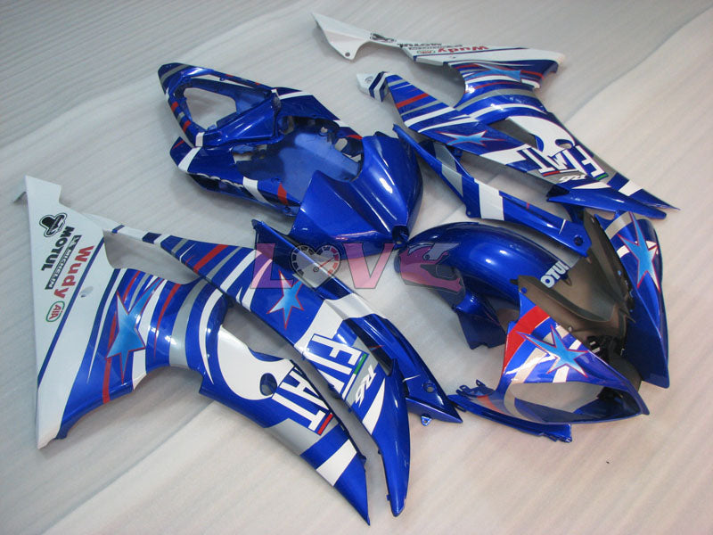 FIAT - Blue White Fairings and Bodywork For 2008-2016 YZF-R6 #LF3391