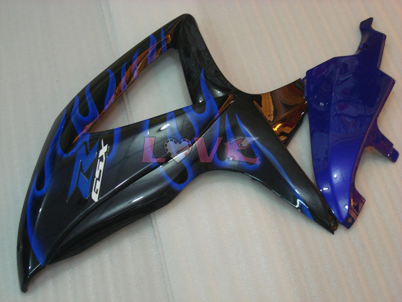 Flame - Blue Black Fairings and Bodywork For 2008-2010 GSX-R600 #LF6225