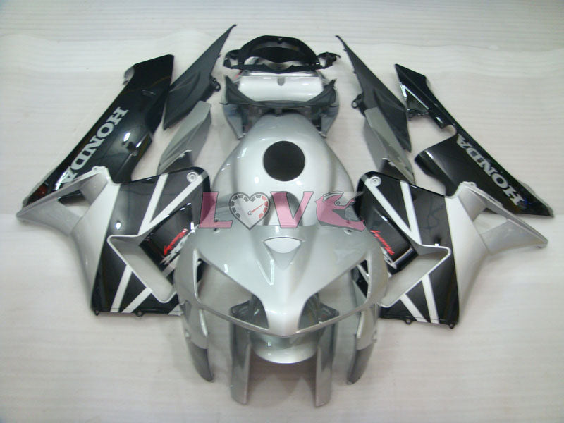 Factory Style - Black Silver Fairings and Bodywork For 2005-2006 CBR600RR #LF4425