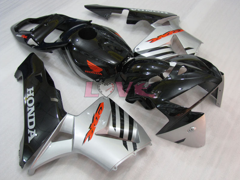 Factory Style - Black Silver Fairings and Bodywork For 2005-2006 CBR600RR #LF7543