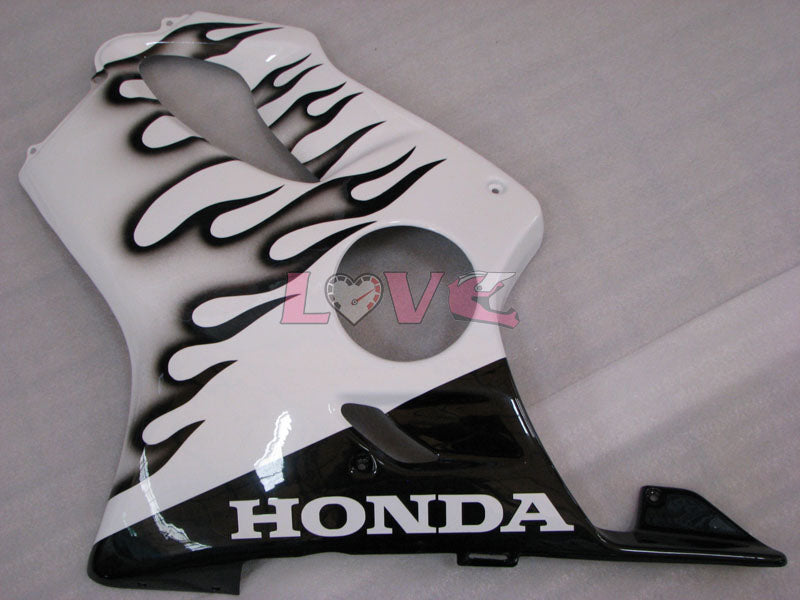 Customize - White Black Fairings and Bodywork For 1999-2000 CBR600F4 #LF4512