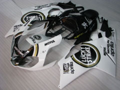 Lucky Strike - White Black Fairings and Bodywork For 2004-2009 RSV 1000 R #LF3067