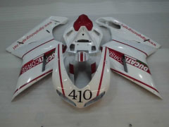 Style d'usine - rouge blanc Carénages et carrosserie pour 2007-2009 1098 #LF3136