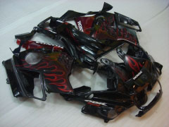 Flame - Red Black Fairings and Bodywork For 1991-1994 CBR600F2 #LF4887