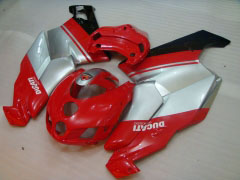 Factory Style - Red Silver Fairings and Bodywork For 2005-2006 749 #LF5713