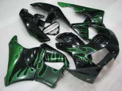 Flame - Green Black Fairings and Bodywork For 1998-1999 CBR919RR #LF7977