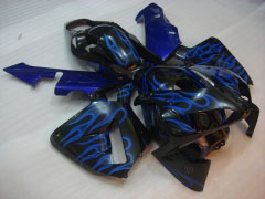 Flame - Blau Schwarz Verkleidungen und Karosserien für 2003-2004 CBR600RR  #LF4454