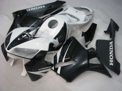 Estilo de fábrica - Blanco Negro Fairings and Bodywork For 2005-2006 CBR600RR #LF7504