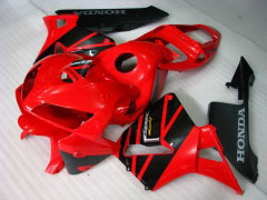 Estilo de fábrica - rojo Negro Fairings and Bodywork For 2005-2006 CBR600RR #LF7510