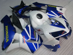 Estilo de fábrica - Azul Branco Fairings and Bodywork For 2005-2006 CBR600RR #LF7512