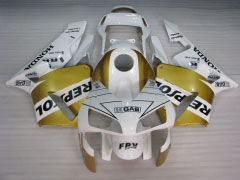 Repsol - Wei? Gold Verkleidungen und Karosserien für 2003-2004 CBR600RR  #LF5332