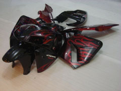 Flame - Red Black Fairings and Bodywork For 2005-2006 CBR600RR #LF7574