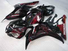 Flame - rojo Negro Fairings and Bodywork For 2006-2007 CBR1000RR #LF7235