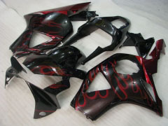 Flame - Red Black Fairings and Bodywork For 2002-2003 CBR954RR #LF5195