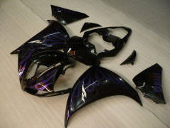 Flame - Purple Black Fairings and Bodywork For 2009-2011 YZF-R1 #LF6941