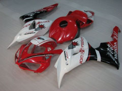 HRC - rojo Blanco Fairings and Bodywork For 2006-2007 CBR1000RR #LF4374