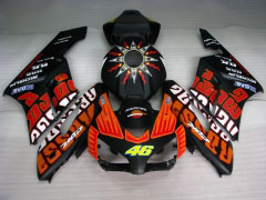 Rossi - Orange Schwarz Matt Verkleidungen und Karosserien für 2004-2005 CBR1000RR #LF7286