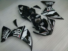 FIAT, MOTUL - White Black Fairings and Bodywork For 2009-2011 YZF-R1 #LF6943