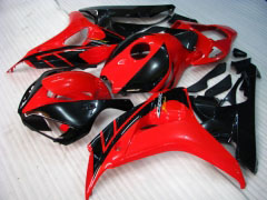 工場スタイル - 赤 黒 フェアリングとボディワーク 2006-2007 CBR1000RR #LF7200