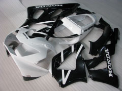 工場スタイル - 白い 黒 フェアリングとボディワーク 2000-2001 CBR929RR #LF4482