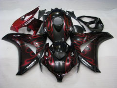 Flame - Red Black Fairings and Bodywork For 2008-2011 CBR1000RR #LF7146