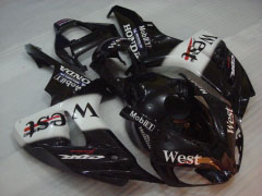 West - 白い 黒 フェアリングとボディワーク 2006-2007 CBR1000RR #LF7177