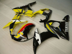 Factory Style - Yellow Black Fairings and Bodywork For 2005 YZF-R6 #LF5292
