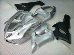 Factory Style - Black Silver Fairings and Bodywork For 2005-2006 NINJA ZX-6R #LF6012