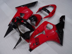 Estilo de fábrica - rojo Negro Fairings and Bodywork For 2003-2004 NINJA ZX-6R #LF3320