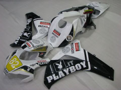 PlayBoy - White Black Fairings and Bodywork For 2008-2011 CBR1000RR #LF4325