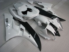 工場スタイル - 白い 黒 フェアリングとボディワーク 2006-2007 YZF-R6 #LF3474