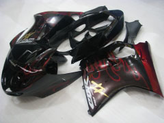 Flame - Red Black Fairings and Bodywork For 1996-2007 CBR1100XX #LF5139