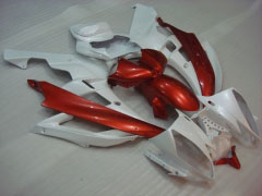 Stile di fabbrica - Rosso bianca Carena e Carrozzeria Per 2006-2007 YZF-R6 #LF3470