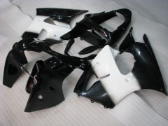 Factory Style - White Black Fairings and Bodywork For 2000-2002 NINJA ZX-6R #LF6155