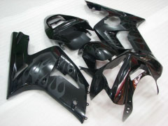 Flame - Negro Fairings and Bodywork For 2003-2004 NINJA ZX-6R #LF3322