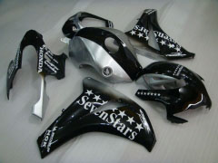 SevenStars - Black Silver Fairings and Bodywork For 2008-2011 CBR1000RR #LF7103