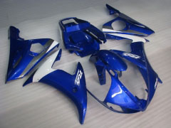 Estilo de fábrica - Azul Branco Fairings and Bodywork For 2003-2004 YZF-R6 #LF3553