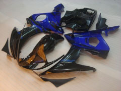 Flame - Blue Black Fairings and Bodywork For 2003-2004 YZF-R6 #LF6920
