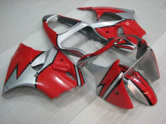 Factory Style - rot Schwarz Silber Verkleidungen und Karosserien für 2000-2002 NINJA ZX-6R #LF3335